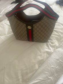 Small GG giglio canvas soft bag