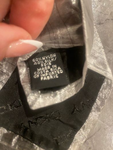 DKNY mens silver tie