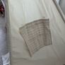 Cream and gingham teepee tent Image 3