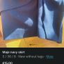 Maje navy bow skirt Image 6