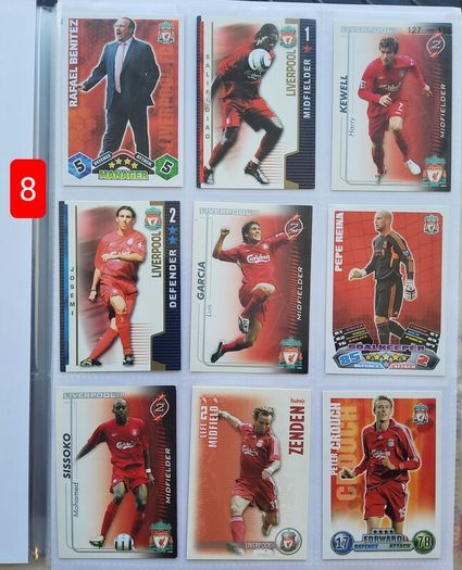 Liverpool Football Cards (116 Players)