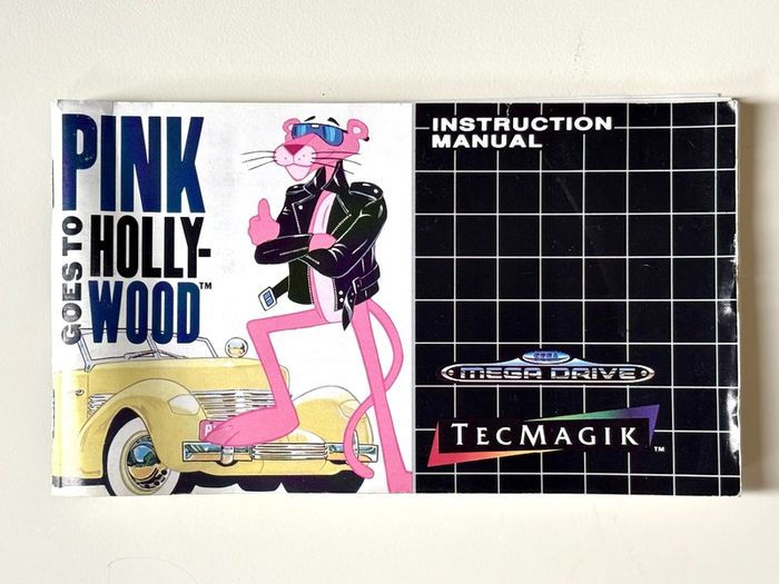 Pink Goes to Hollywood for Sega Mega Drive Boxed and Minty