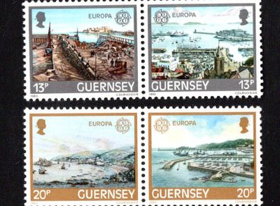 1983 Guernsey Europa (Great Works of Human Genius) Commemorative Stamps Mint Never Hinged (MNH)