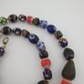 Antique Venetian Style Mix Glass & Old Face Glass Pendant Necklace Image 7