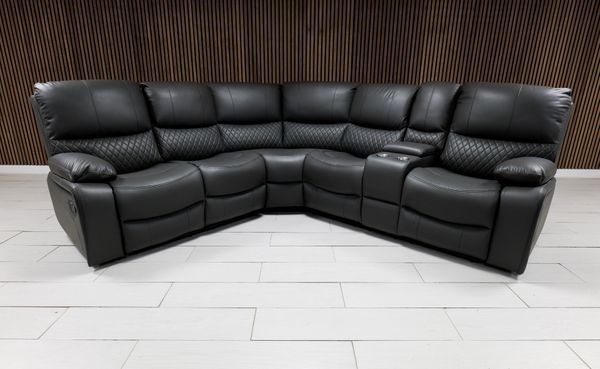 Rita Manual Corner Leather Recliner Sofa