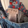 Next denim dungaree skirt Image 4