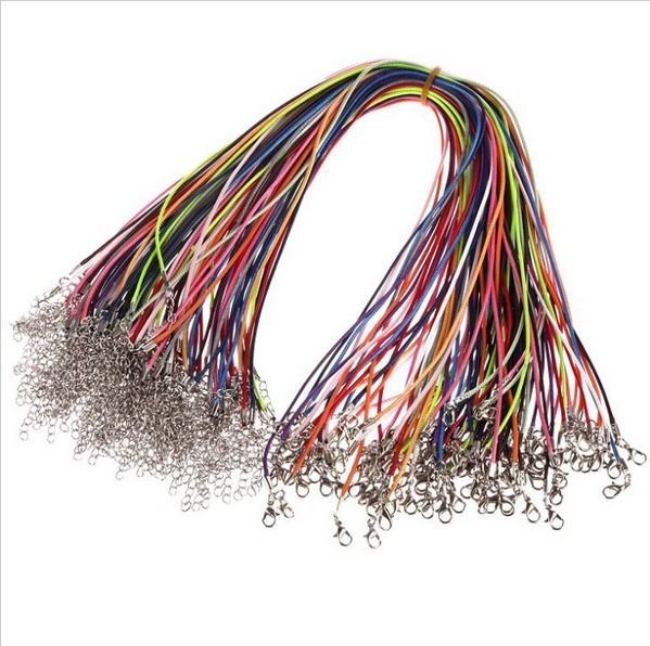 Wax Cord Necklace Lobster Clasp Jewelry (10 pieces)