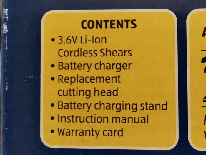 Cordless Cutter 3.6V LI-ION