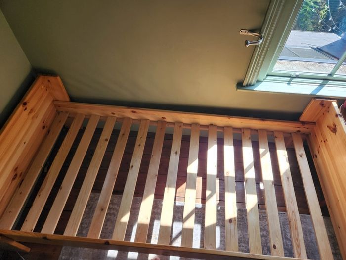 solid pine single bed