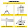 Dent Pull Lever Bar Kit Fit for Aluminum and Steel Dent Pulling with 6 Claw Hook 75cm Dent Remover Bar for Auto Body Dent Repair Image 3