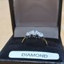 3 Stone Diamond Engagement Ring Image 3