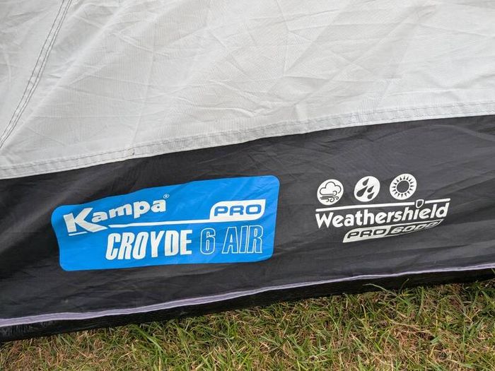 Kampa Croyde 6 Air Pro complete set up