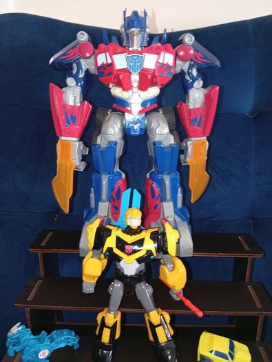 Transformers Talking Power Bots 11" Figure Optimus Prime Lights Hasbro 2009/2010 plus more