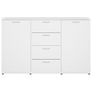 Sideboard White 120x35.5x75 cm Chipboard Image 5