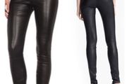 Zara Basic Collection faux leather black skinny stretchy pants size UK10 EU 38 Perfect condition Postage included