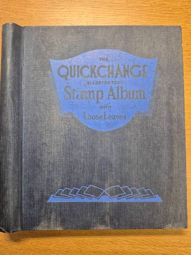 stamp album with stamps of the world
