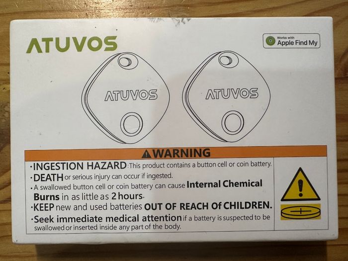 Atuvos Vos Tag AT2301 item trackers - 2 pack