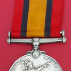 Anglo-Boer War Q.S.A. Medal 1899- 1902 with "Ghost Dates"