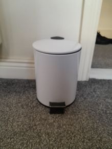 small toilet bin