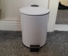 small toilet bin