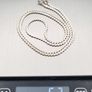 Vintage 925 Sterling Silver Flat Curb Chain Image 9