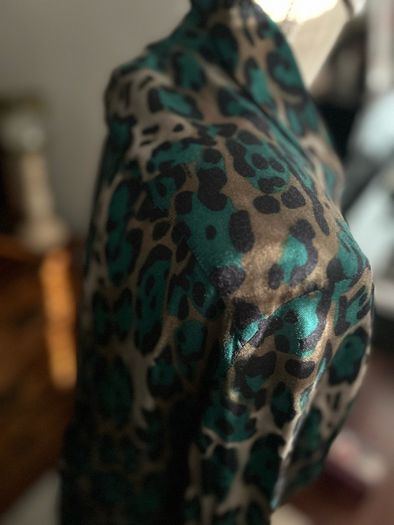 Pinko Emerald Leopard Skin short dress NWT size 12