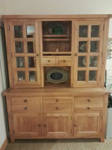 Large Solid Wood Display Cabinet