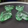 Vintage Glass Poker Table Ashtrays (in original box) Image 4
