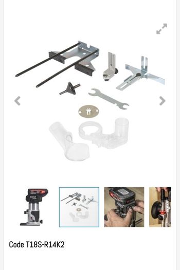Trend T18S/R14K2 18V 1/4" Brushless Router Kit (2x4Ah batteries & fast charger)