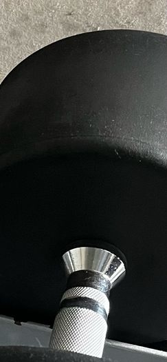 47.5kg ,45kg ,42.5kg heavy USA rubber dumbbells