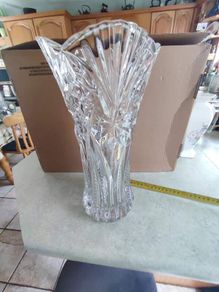 Vintage J G Durand Crystal Vase from France Large & Heavy