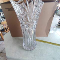 Vintage J G Durand Crystal Vase from France Large & Heavy