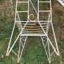 Vintage Wrought Iron Garden Set with Bench and 2 Armchairs (Restoration Project) Image 9