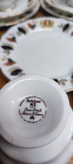 Vintage Arklow Autumn Leaves Fine Irish Bone China  Golf Player Wills
