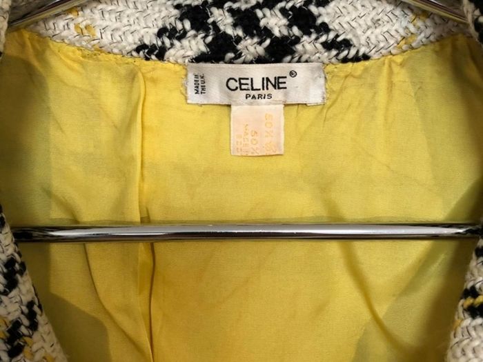 Vintage Celine Cashmere tweed jacket Uk8.