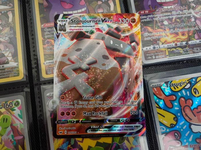 Stonjourner VMAX ! Ultra Rare ! from Sword & Shield Set ! 2020 ! Pokemon Card !