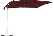 Cantilever Umbrella with Steel Pole 250x250 cm Wine Red