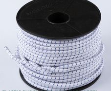 Elastic bungee rope 8mm / 50m - Reel  White Blue