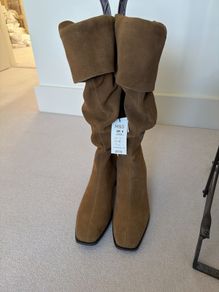 M&S tall high boots tan  Size 6