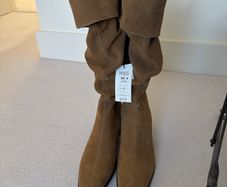 M&S tall high boots tan  Size 6