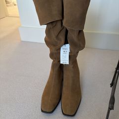 M&S tall high boots tan  Size 6