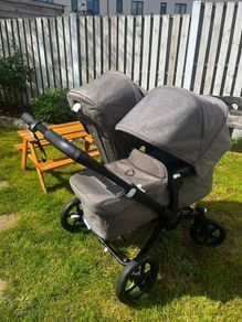 Bugaboo donkey buggy adaptable single/double mode