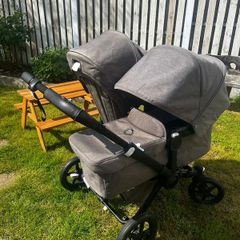 Bugaboo donkey buggy adaptable single/double mode