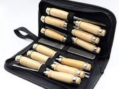 Wood Sculpture Tool Carving Tool Set 14 Pieces with Cutter File for Engraving on Wood Carving on Wood Carving DIY Wood Craft