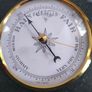 German Made slate brass barometer In Solid Green Slate HANDMADE IN SLATE 450 MILLION YEARS OLD Image 7