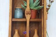 NEW Rustic Floating Shelf Display / Storage