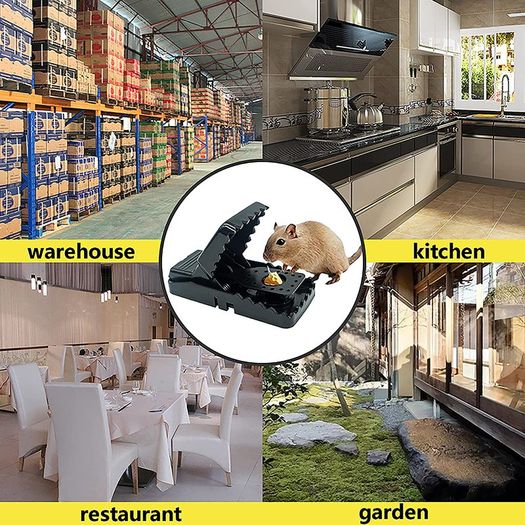Reusable Mouse Trap, 6 Pack Mouse Traps for Indoors and Outdoors That Kill Instantly, Quick, Effective and Highly Sensitive Rodent Catcher