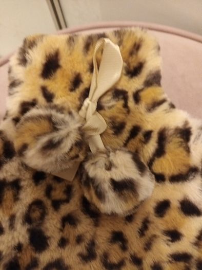 Leopard print hot water bottle