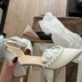 Linzi Swan Bridal Satin Pearl Heels UK Size 8 Image 3
