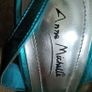 Vintage Anne Michelle Heels UK size 5 Turquoise Beautiful shoe Image 2